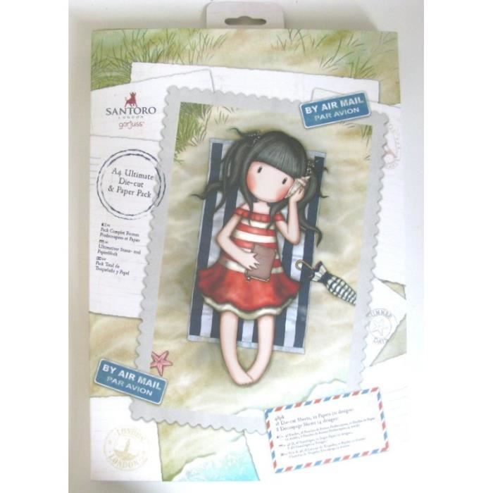 Assortiment A4 'Santoro - Gorjuss' Papiers de découpage By Air Mail