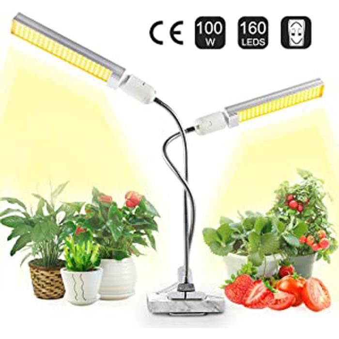 M-ok4 Lot De 160 Ampoules Led À Double Tête Pour Plantes D'Intérieur 100 W