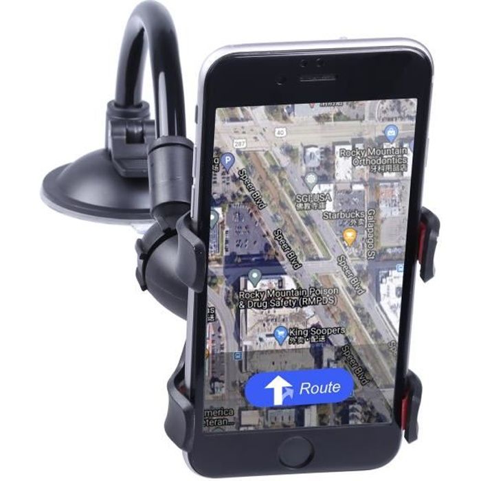360°Support de Téléphone Support Voiture Universal Ventouse Long Bras Support Pare-Brise Holder Smartphone pour Telephone