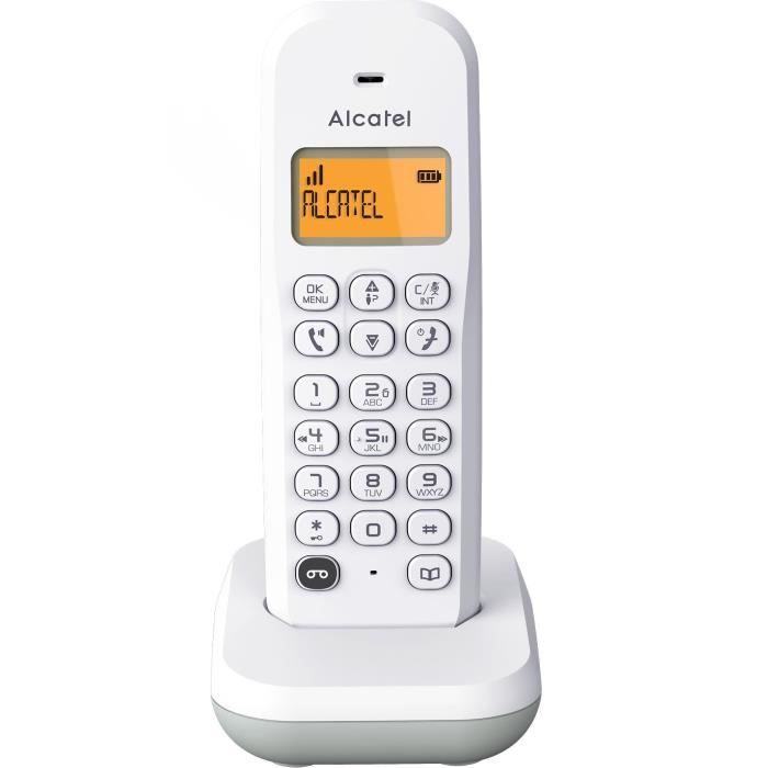 ALCATEL E195 S VOICE gris téléphone mains libres avec répondeur