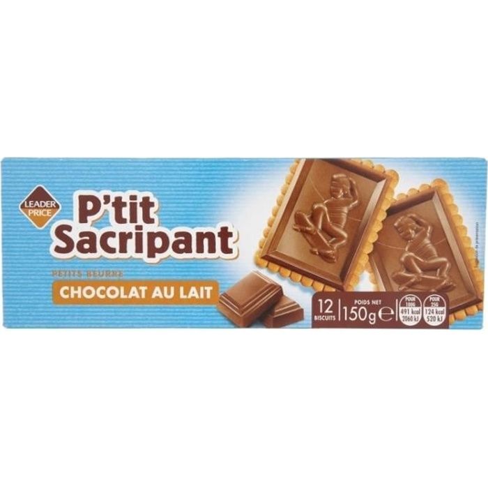 Petits beurre chocolat au lait 150g Leader Price
