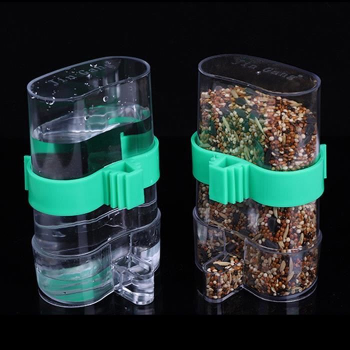 1 * Distributeur automatique d'eau de cage pour oiseaux 13.4 * 7.5 * 3.2cm