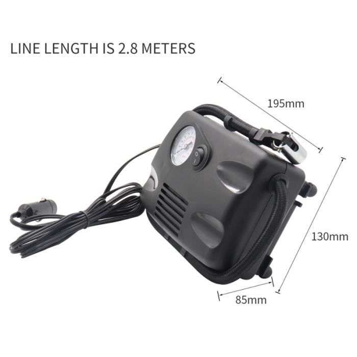 1Pc gonfleur de pneu Durable Portable électrique DC12V compresseur d'air de pompe de gonflage de pour voiture à COMPRESSEUR AUTO
