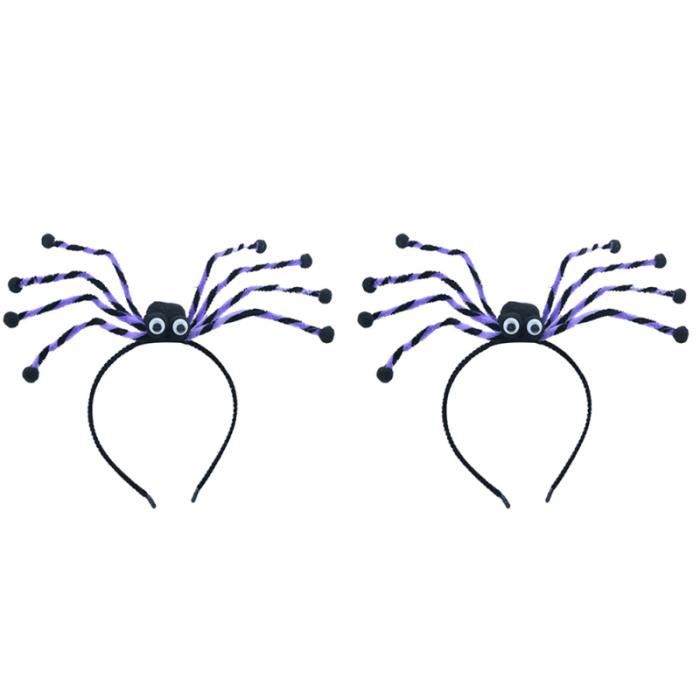 2pcs drôle effrayant à la mode créative araignée coiffe bandeau pour adultes BANDEAU - SERRE-TETE - HEADBAND - HAIRBAND