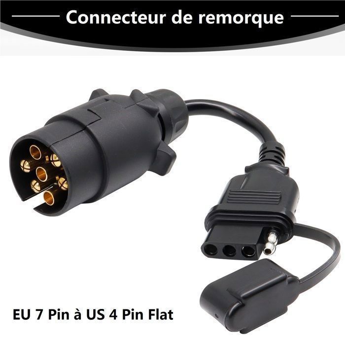 Adaptateur Prise Remorque 7 à 13 Broches - Étanche - Neuf - Pour Camion/Barre De Remorquage