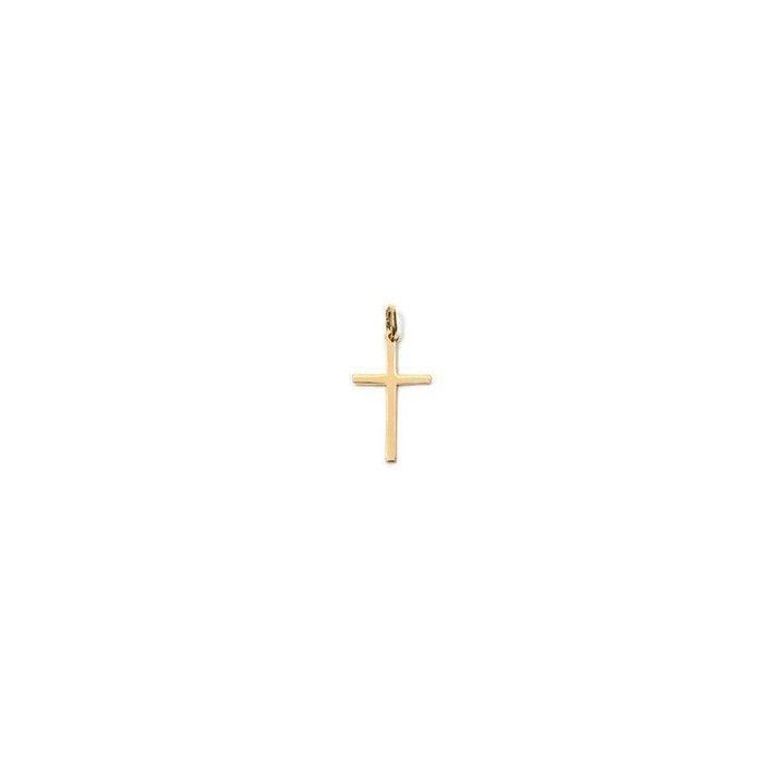 Pendentif Croix Latine plaqué or 750/000