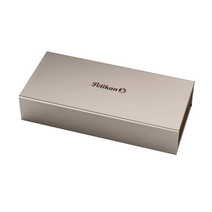 Parure Stylos Pelikan Souverän M400 - Plume Or Et Roller - Bleue - Occasion