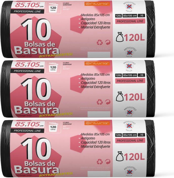 Sacs Poubelle Ikea - Lot De 100, Noirs, Très Résistants - Pour Cuisine, Maison, Bureau, Bricolage, Jardin - 13