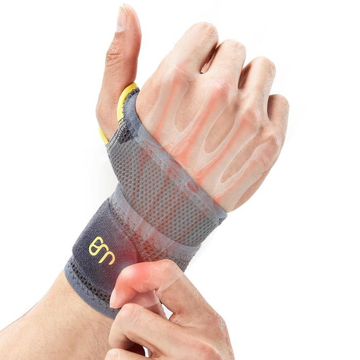 Gants De Fitness Tricotés Avec Manchon Poignet – Attelle Canal Carpien (neuf)