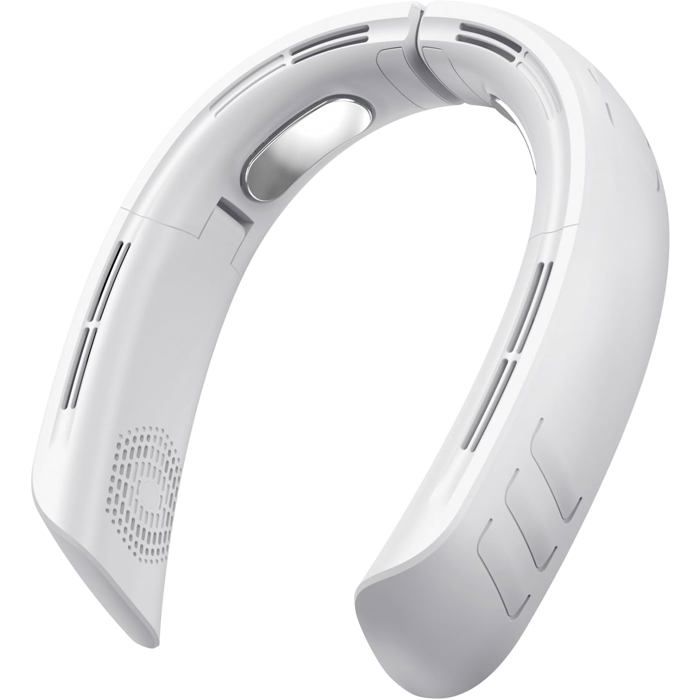 Ventilateur de cou amélioré4 ventilateurs de cou portables Turbo 6000 mAhventilateur à main réglable à 360°Blanc - Handeiu