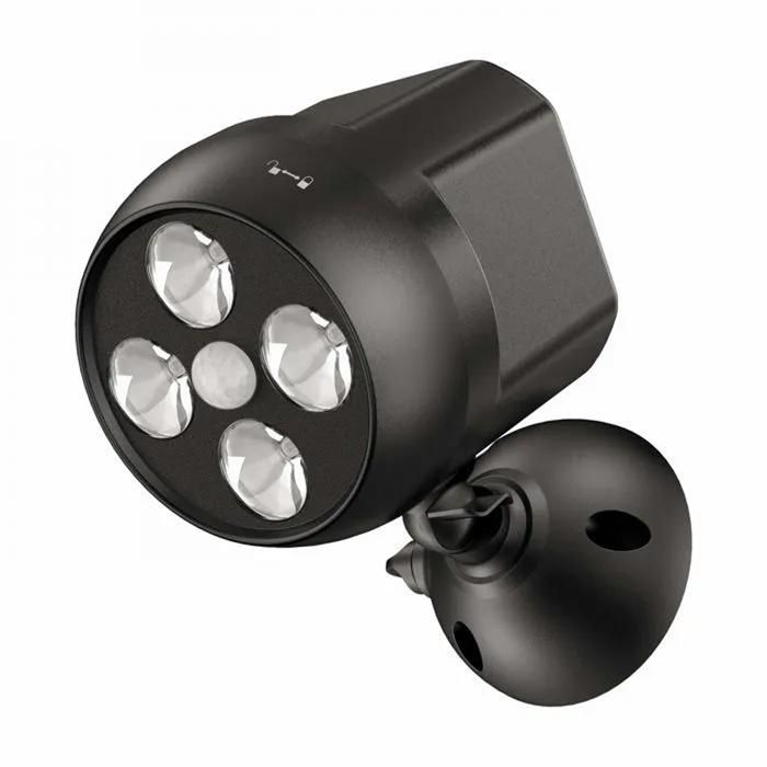 Lampe dextérieur avec détecteur de mouvement Étanche Projecteur LED avec capteur sans fil Éclairage extérieur de sécurité pour