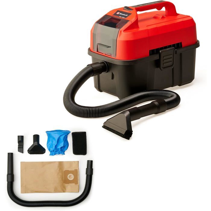 Aspirateur eaux et poussières sans fil - SUTEO - Te-Vc 18/10 Li-Solo - Power X-Change - 10 Litres - 2 m flexible - Suteo