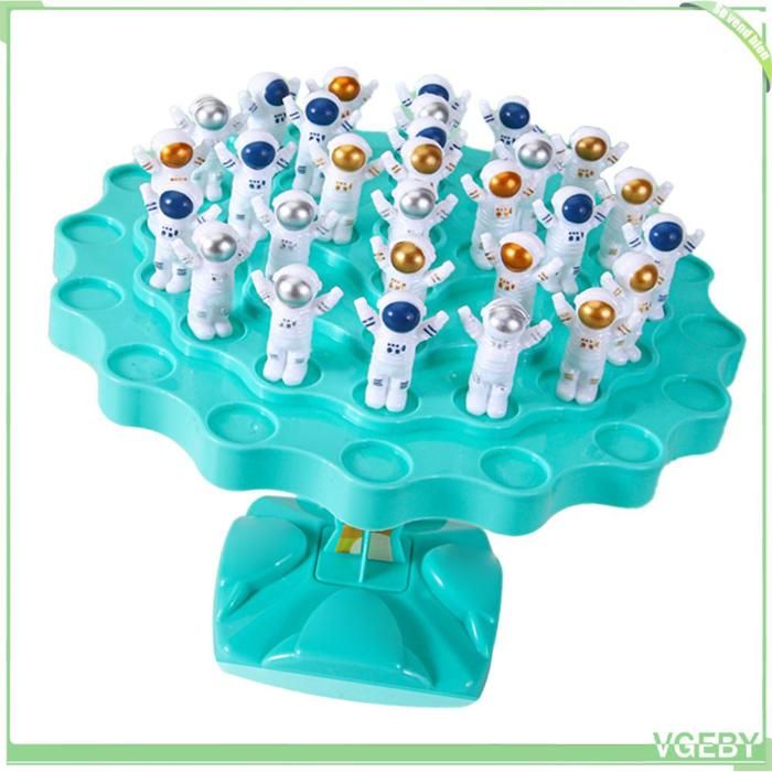 VGEBY jeu de jeu darbre déquilibre (48 Spaceman) Jeu Darbre Déquilibre Jouet Puzzle Arbre jeux casse-tete Grand jaune Bleu