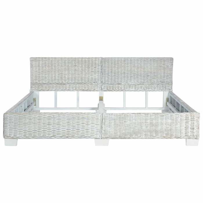 ShieldPro®Structure/Cadre de lit - Meuble de chambre - Lit double - Meuble de chambre - sans matelas - Gris Rotin naturel 180 x 200c