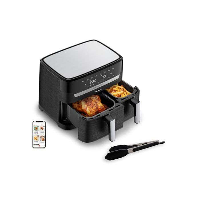 Friteuse Moulinex EZ901820 Dual Easy Fry – 8,3L, 2450W, 7 Programmes - vue 1