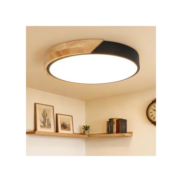 30cm Luminaire Plafonnier LED Lampe Plafond 24W Moderne Plafonnier Salon en Bois Noir 3000K 2400LM Lampe de Noir Noir 30 AMPOULE 30cm Luminaire Plafonnier LED Lampe Plafond 24W Moderne Plafonnier Salon en Bois Noir 3000K 2400LM Lampe de Noir Noir 30 AMPOULE