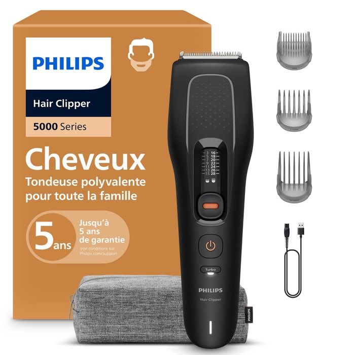 Tondeuse homme Philips Cheveux Series 5000 HC5733/15 Noir