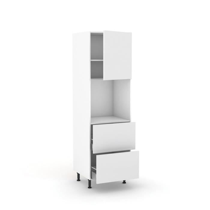 Rimini Blanc Meuble De Cuisine Armoire Blanche Pour Four 1 Porte