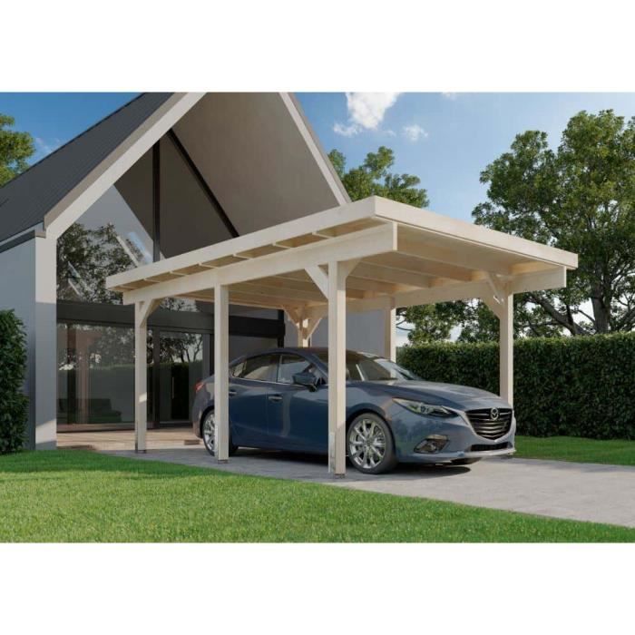 Carport individuel Malmö Alpholz lasure