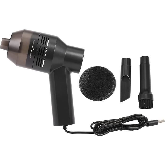 Mini Aspirateur De Table Rechargeable USB - 2 Pièces, Avec Brosse, 360°, Pour Bureau, Clavier, Voiture - 10