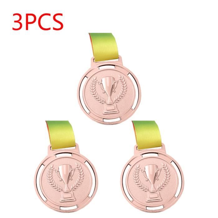 Cuivre 3PCS - Médaille commémorative de mouvement de football pour
