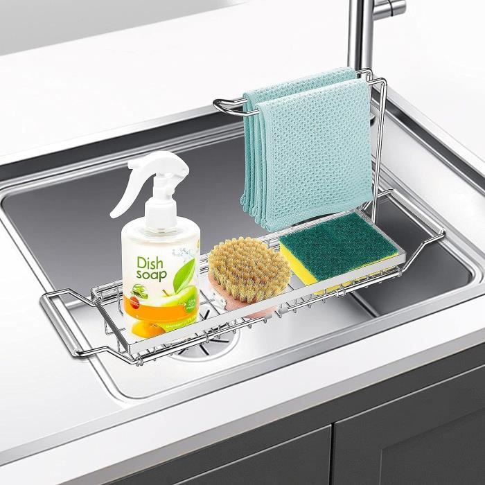 Porte Éponge En Acier Inoxydable, Égouttoir Dévier De Cuisine, Organisateur Avec Adhésif Pour Éponges Et Brosses Du 1,37 € | DHgate