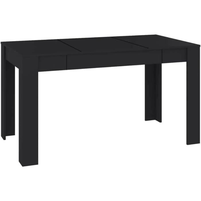 Table De Salle À Manger Table À Dîner Table De Repas Meuble De Cuisine Table De Cuisine Maison Intérieur Noir 140X74 5X76 Cm [Z25]