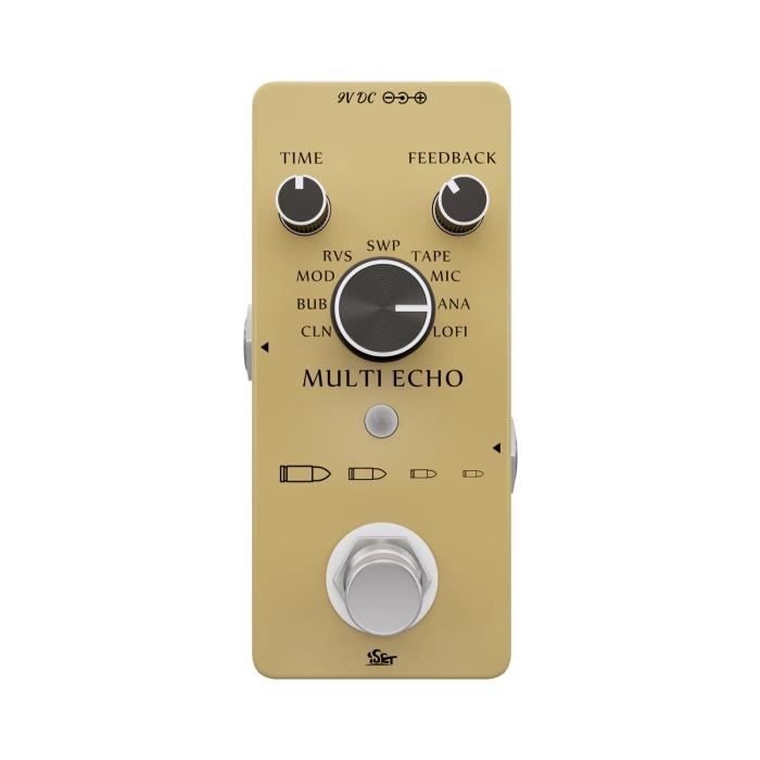 Rowin LEF-319 Pédale Noise Gate Pour Guitare Électrique | Suppresseur De Bruit 2 Modes | Réglage -70 à +10dB | Alim 9V