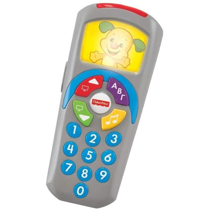 Fisher Price La Telecommande De Puppy Jouet Bebe Pour Apprendre Les Nombres Les Couleurs Et Les Premiers Mots 6 Mois Et Plus Dld3 Cdiscount Jeux Jouets