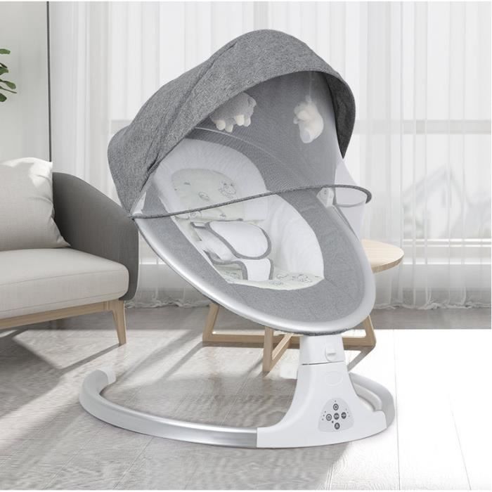 Balancelle Transat Bebe Electrique Multifonctionnel Vibrant Et Musical Gris Pour 0 12 Mois Bebe Coussin Amovible Et Confortable Gris Gris Achat Vente Transat 2008464069814 Cdiscount