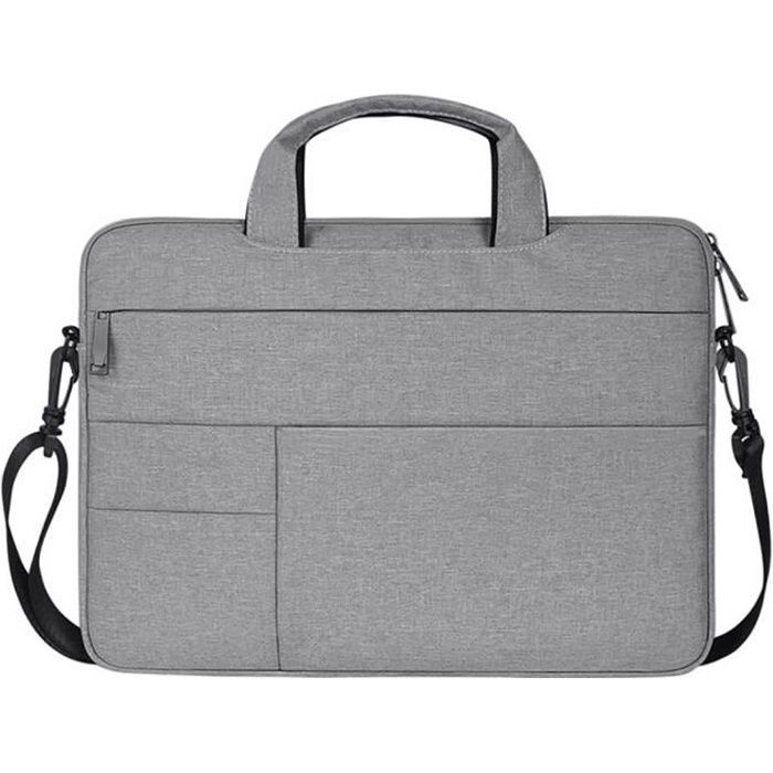 Sacoche Ordinateur Portable 14 pouces Imperméable, LinQ - Gris - Français