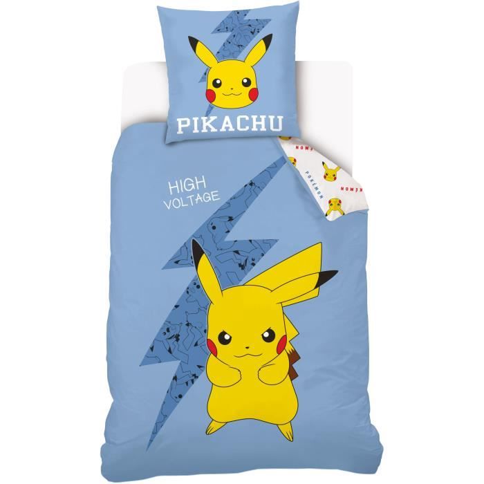 parure de lit 90x190 pokemon cdiscount