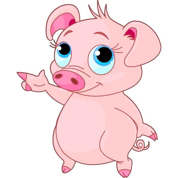 Sticker Enfant Petit Cochon Hauteur Hauteur 55cm Cdiscount Maison