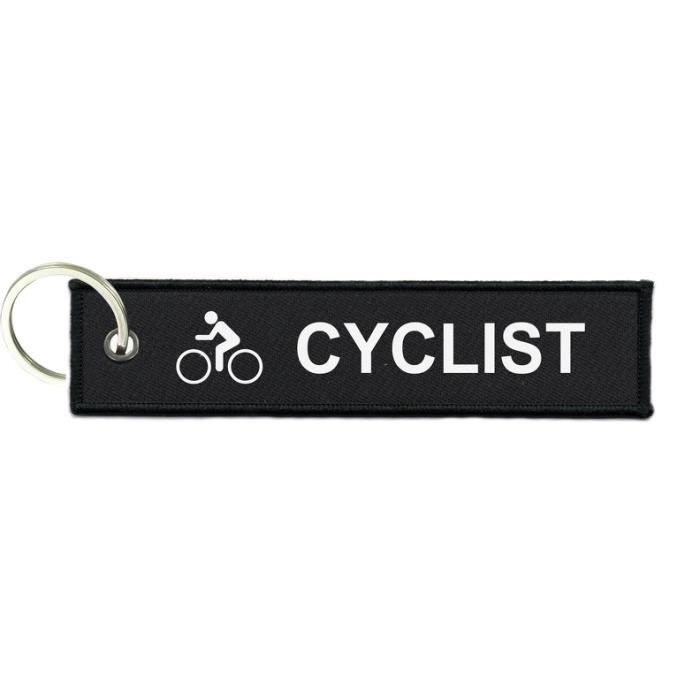Porte cles clefs velo cycliste course moto Noir Blc - Cdiscount