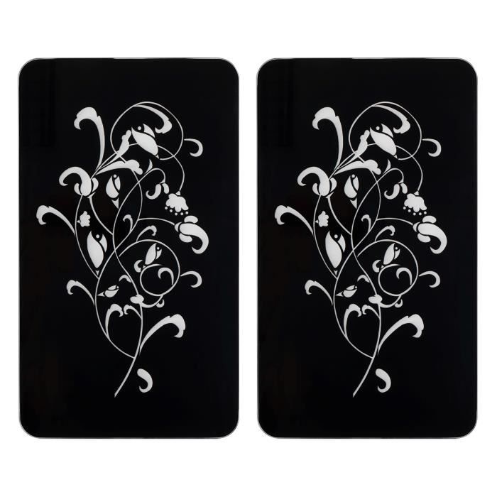 Mer et mer 30 cm x 52 cm Où est Nemo ? Récipient corail Z4L Lot de 2 cache-plaques en verre pour cuisinière à induction