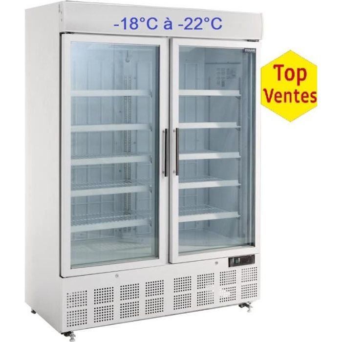 Vitrine Refrigeree Negative 2 Portes Sur Roulettes Cdiscount Electromenager