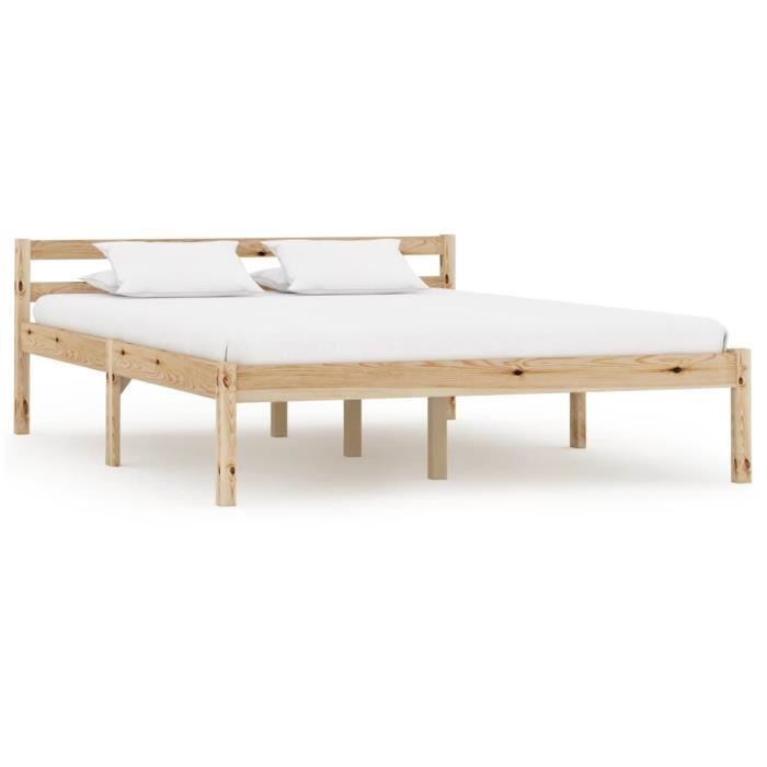 Lit adulte BEST - Haut de gamme Style Chic & Design - Double - Bois de pin massif - 140 x 200 cm Lit adulte BEST - Haut de gamme Style Chic & Design - Double - Bois de pin massif - 140 x 200 cm