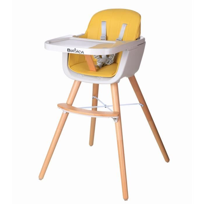 Joya Chaise Haute Evolutive 2en1 Bebe Enfant Design Scandinave Pieds Bois Siege En Simili Cuir Lavable Repose Pieds Jaune Cdiscount Puericulture Eveil Bebe