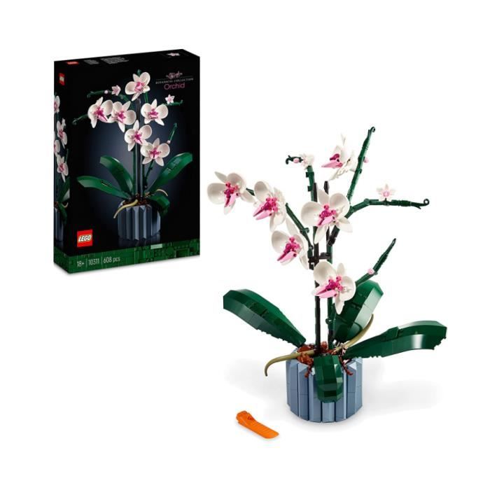 Plantes avec fleurs artificielles - LEGO - 10311 - Orchidée - Décoration intérieure - Loisirs créatifs