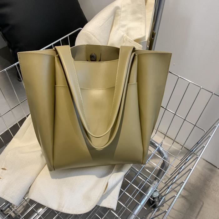 Style 2 Vert 31x13x31cm Tote Bag Noir Sac A Main Femme Sac De
