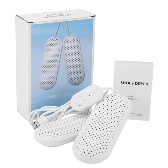 Sèche-chaussures électrique Avec Lampe UV Infactory - 2 Modules, Chauffe Jusqu'à 56°C, Tue Les Bactéries, Pour Chaussures, Bottes, Gants