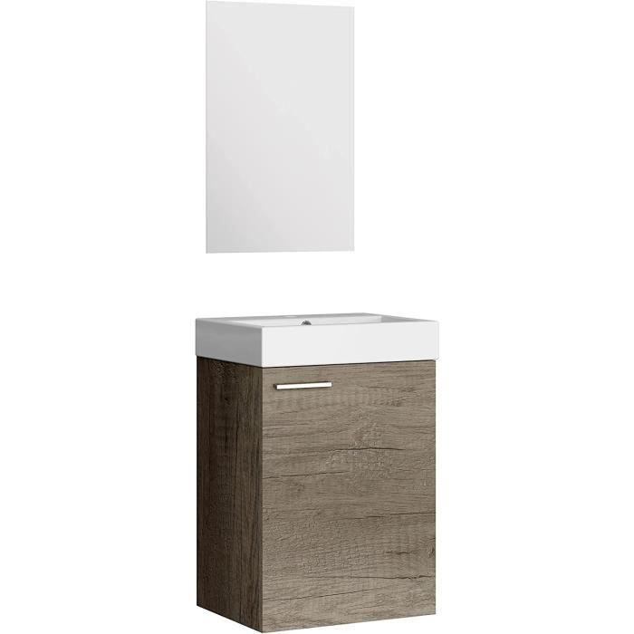 En.casa] Ensemble De Meuble De Salle De Bains 3 Pièces