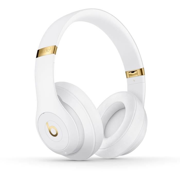 Beats Studio3 Wireless Over‑Ear Headphones - White Reconditionné - Beats by Dre reconditionné disponible sur Cdiscount Seconde Vie