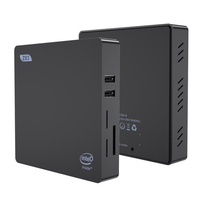  Z83II V2.0 MINI PC 4 + 64 Go Noir