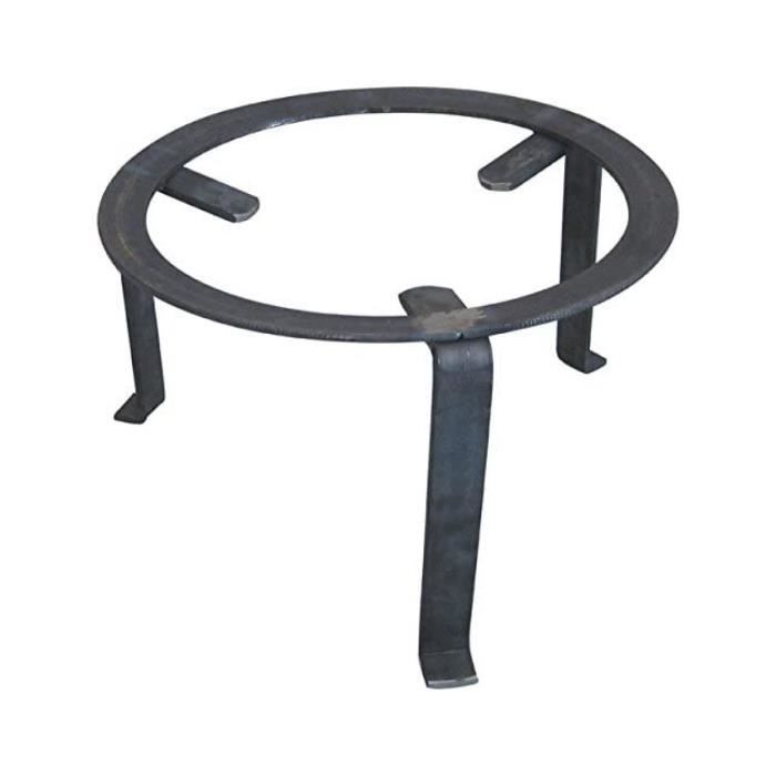 Trépied 3 pieds lourd fer véritable Ø 35cm Hauteur 23 cm Cheminées Cuissons extérieures