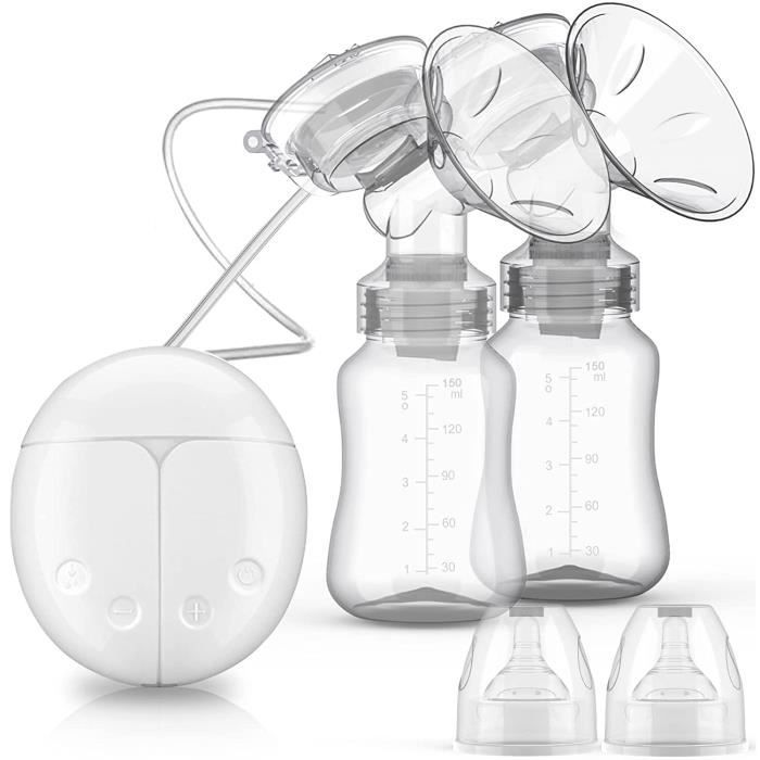 Tire-lait électrique Double Pompage, Portable Bébé Pompe 3 Mode et 9  Niveaux Reglable Conteneur 150ml Sans BPA - Cdiscount Puériculture & Eveil  bébé