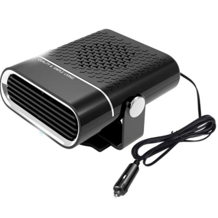 Chauffage Et Ventilateur 2 En 1 Pour Voiture 12V - 150W, Dégivreur Pare-brise Rapide, Avec Ventouse Et Support