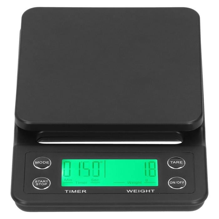 FOXNSK Balance à Expresso, Avec Minuterie, 0,1 G, Avec 3 Modes, échelle De Café, Pour Café Filtre, Rechargeable Par USB, Petite Balance De Cuisine