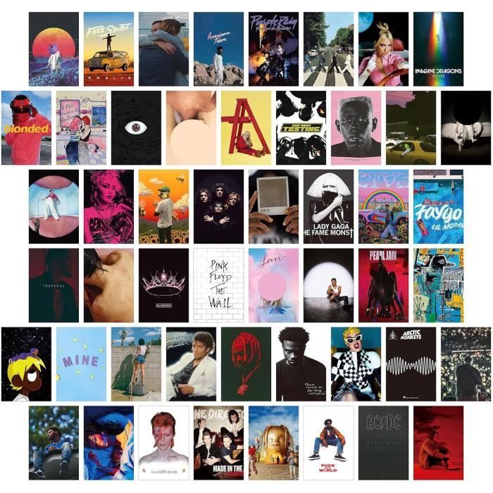 50 Pcs Kit Collage Mural, Kit De Collage Mural, Décoration Murale D ...