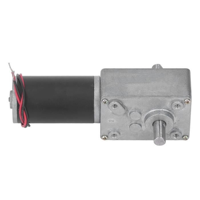 Moteur à Engrenages Vis Sans Fin DC 24V 5-150RPM - Boîte Métal Complète - Ultra Robuste Pour Machines, Automatismes Et DIY !
